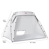 SKYSHALO Portable Paint Booth, Larger Spray Paint Tent with Built-in Floor & Mesh Screen, 7.5×5.2×5.2ft Spray Paint Shelter, Painting Tent Station for Furniture DIY Hobby Tool