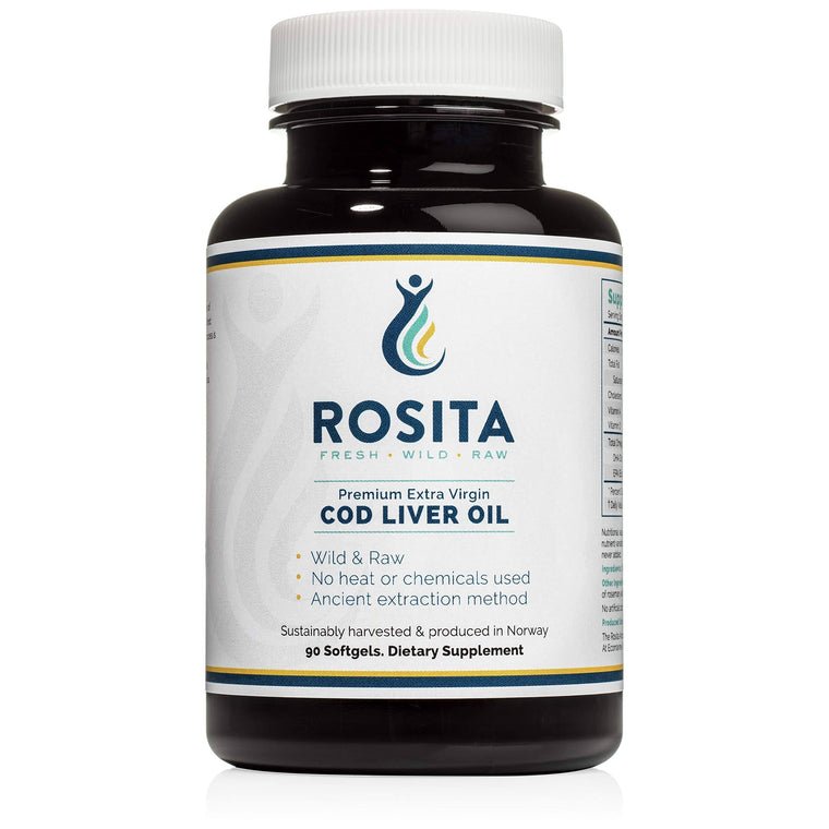 Rosita Premium Extra Virgin Cod Liver Oil, Softgels – 90 count